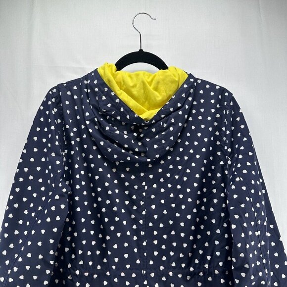 JOHNNIE B Jacket Youth 15-16Y Heart Allover Anorak Windbreaker Coat Hoodie Blue - Picture 5 of 11